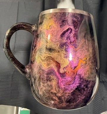 16 oz Ideus coffee mug (Pink/Coral Shimmer)