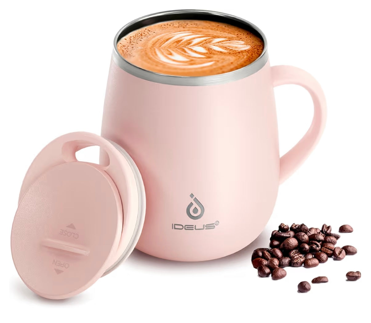 16 oz Ideus coffee mug CUSTOM ORDER (pink base)