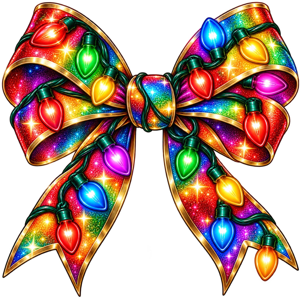 Christmas Lights Bow