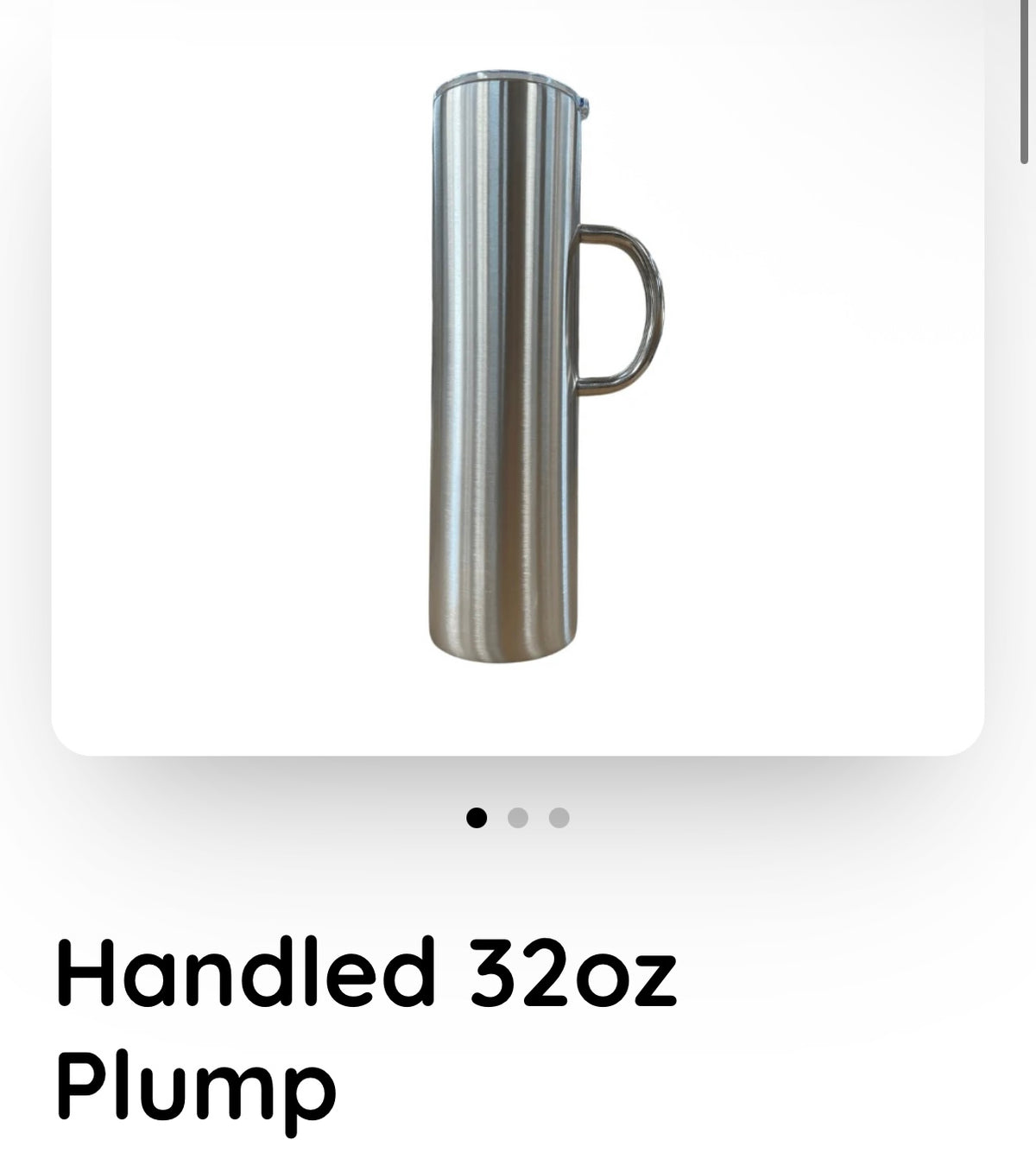 32oz Handled Plump (custom order)