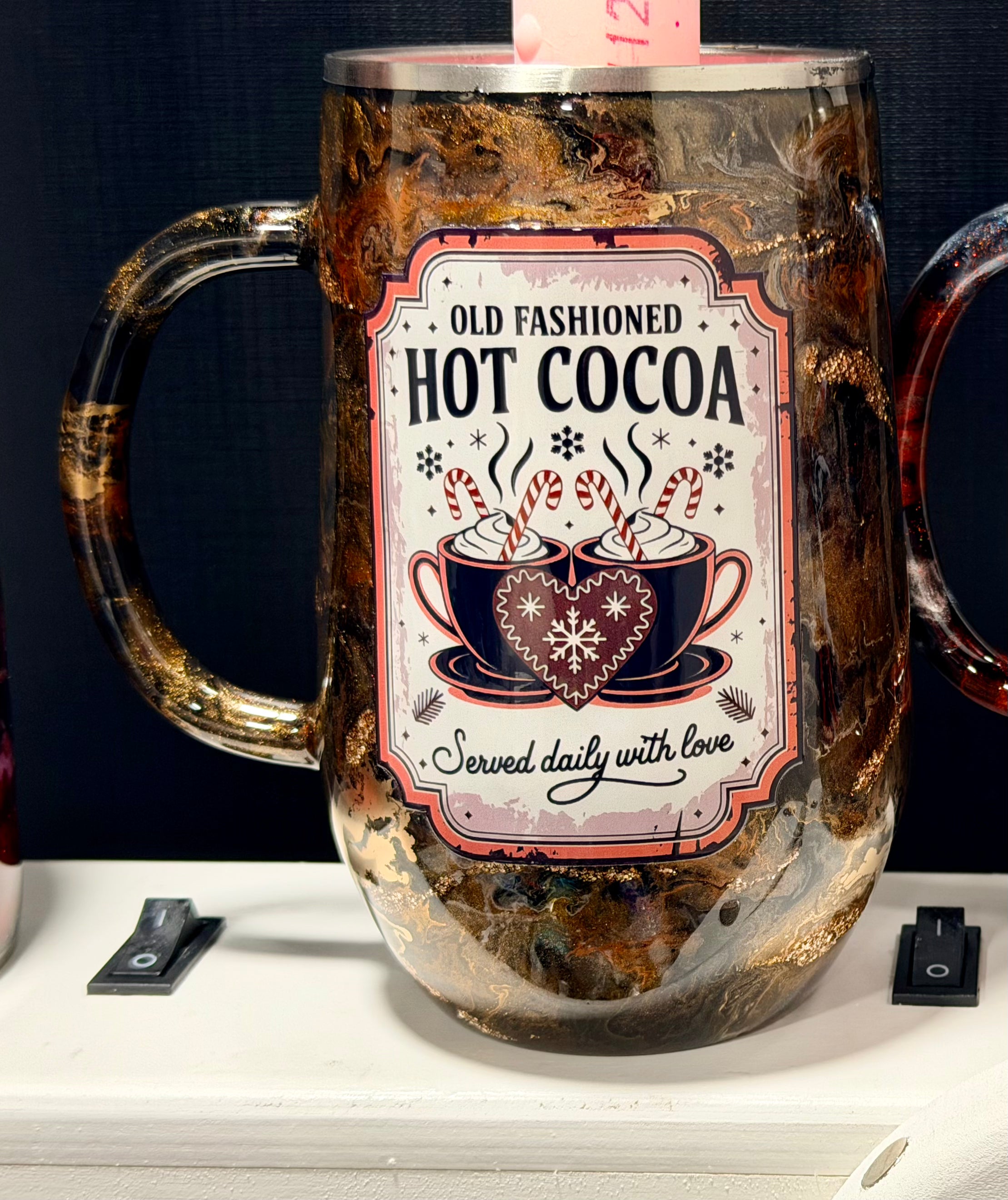 16 oz STEMMY COFFEE MUG - hot cocoa