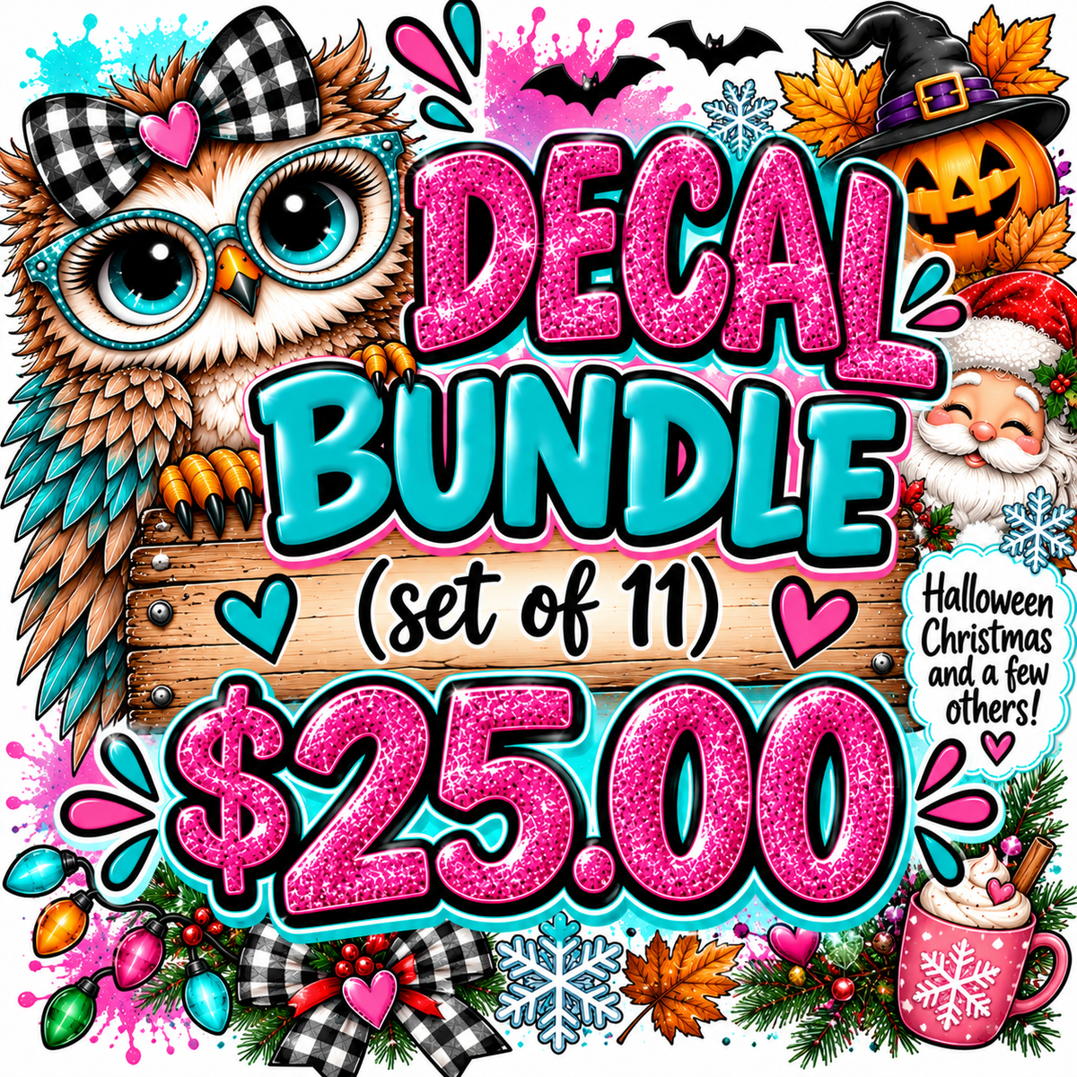 DECAL - Bundle of 11 decals